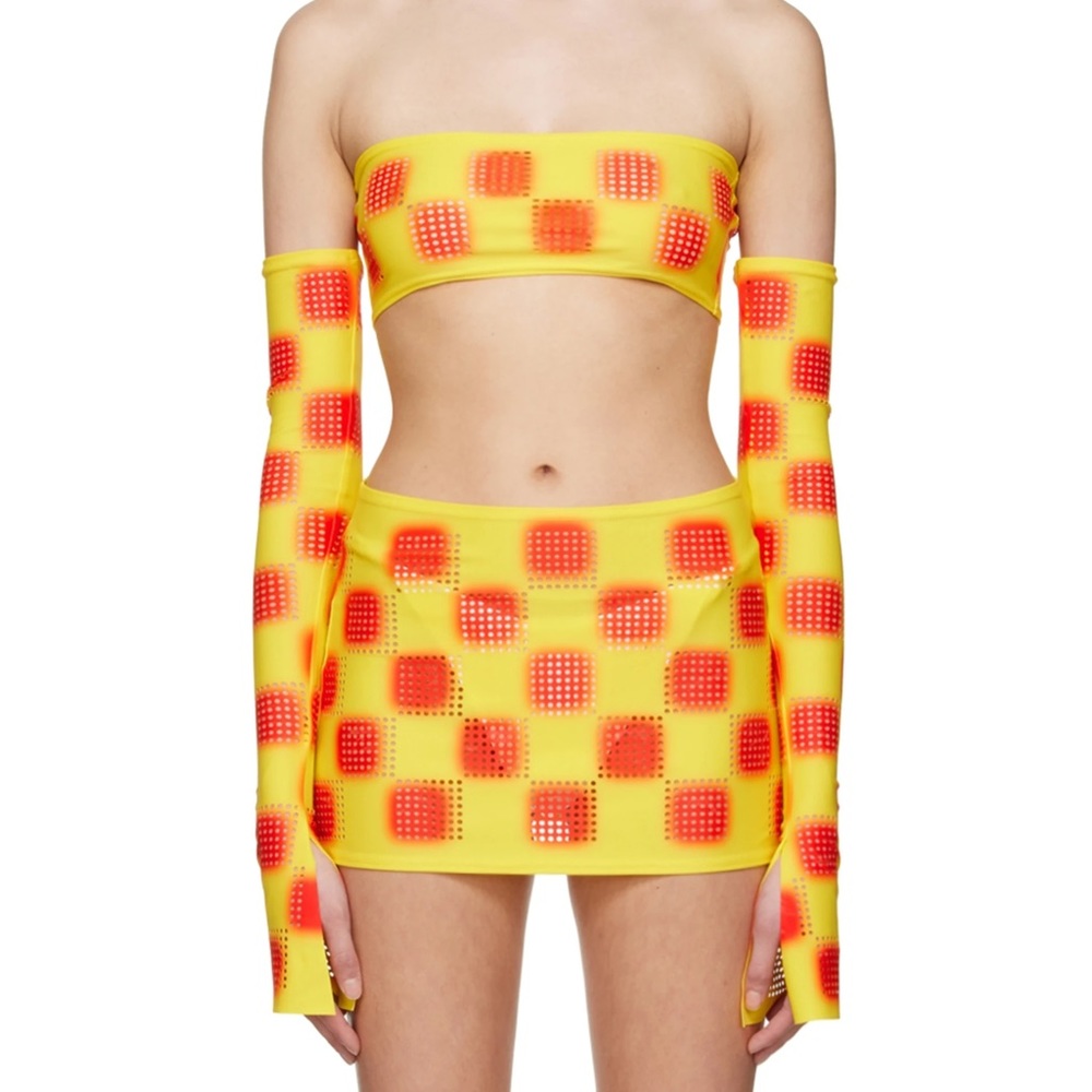 FAL-ASH Yellow and Red Bandeau and Arm Sleeves